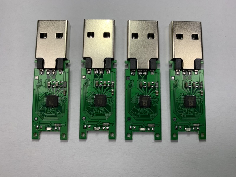 PCBA green board usb flash drive chip.