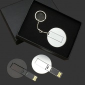 Metal-round card usb flash drive 