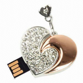 Jewelry heart usb flash drive