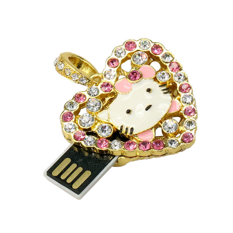 Jewelry Heart shaped usb flash drive