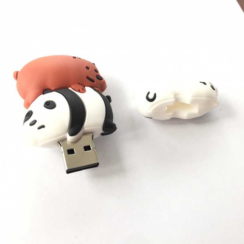 3 bears shaped usb flash drive 